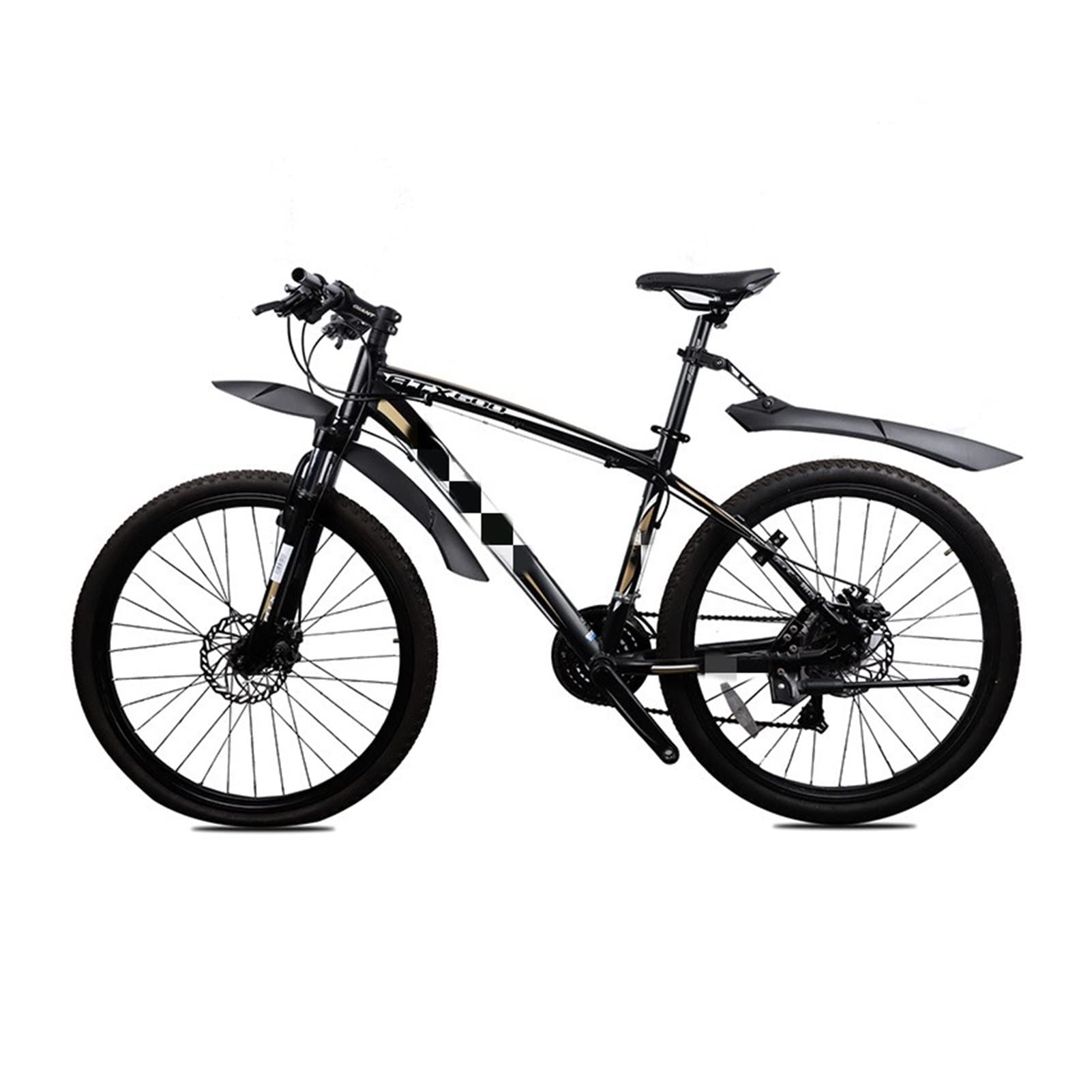Juego de guardabarros para bicicleta, guardabarros, bicicleta de montaña ajustable portátil delantera y trasera, guardabarros para bicicleta, guardabarros delantero y trasero compatible con guardaba
