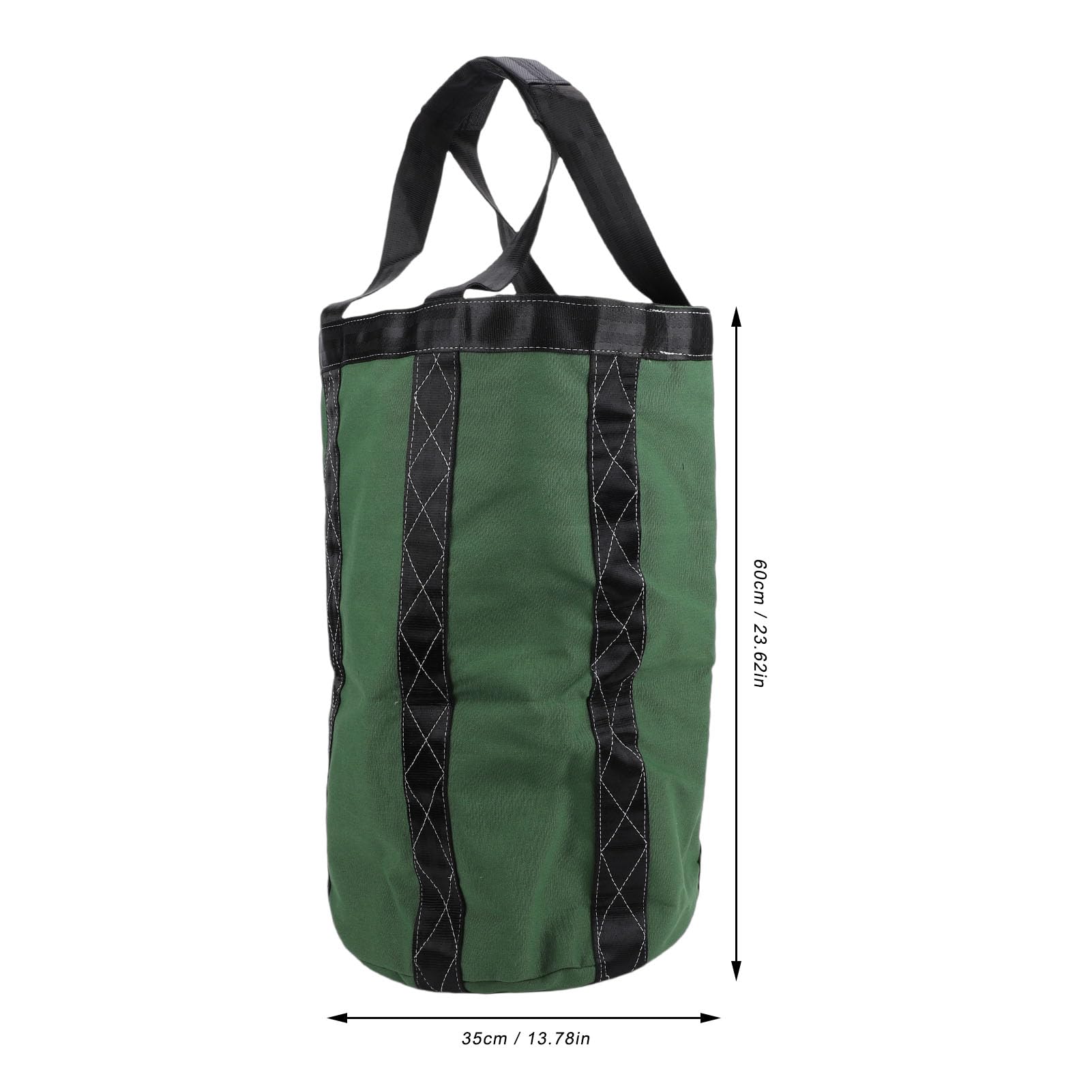 Yosoo Health Gear Secchio Porta Attrezzi in Tela Resistente, Borsa Multiuso con Base Rinforzata e Manico Ergonomico per Costruzioni, Giardinaggio, Uso Domestico, 60 X 35 Cm, capacità 50 kg.