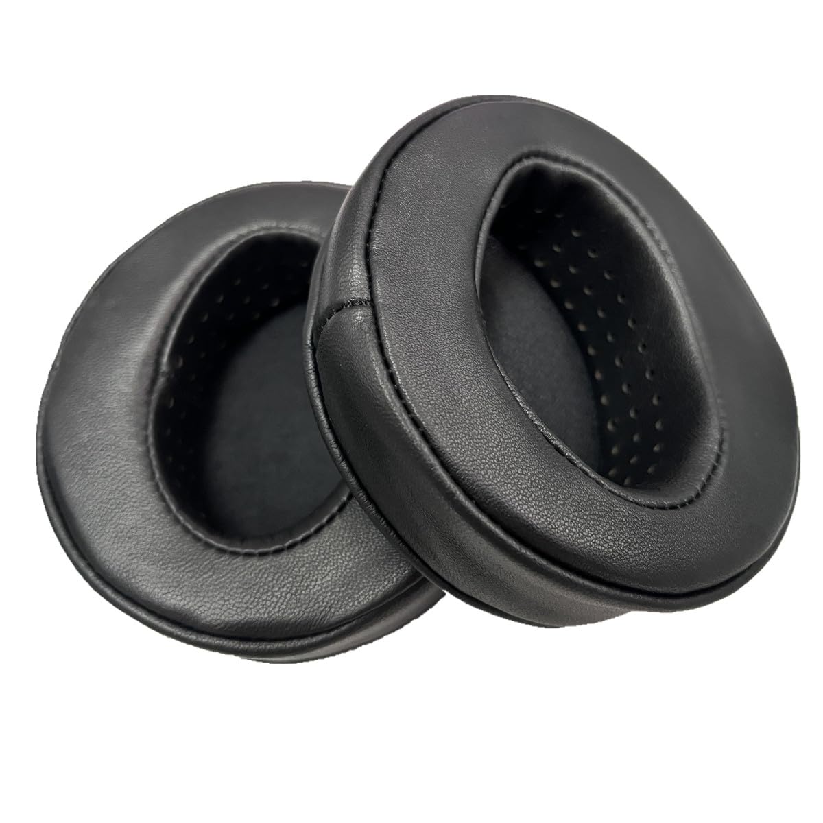 Replacement Memory Foam Angled Earpads Added Thickness 100mm Ear Pads Compatible with Sennheiser, AKG, HifiMan, ATH, Philips, Fostex, Sony Headphones (Sheepskin Leather)