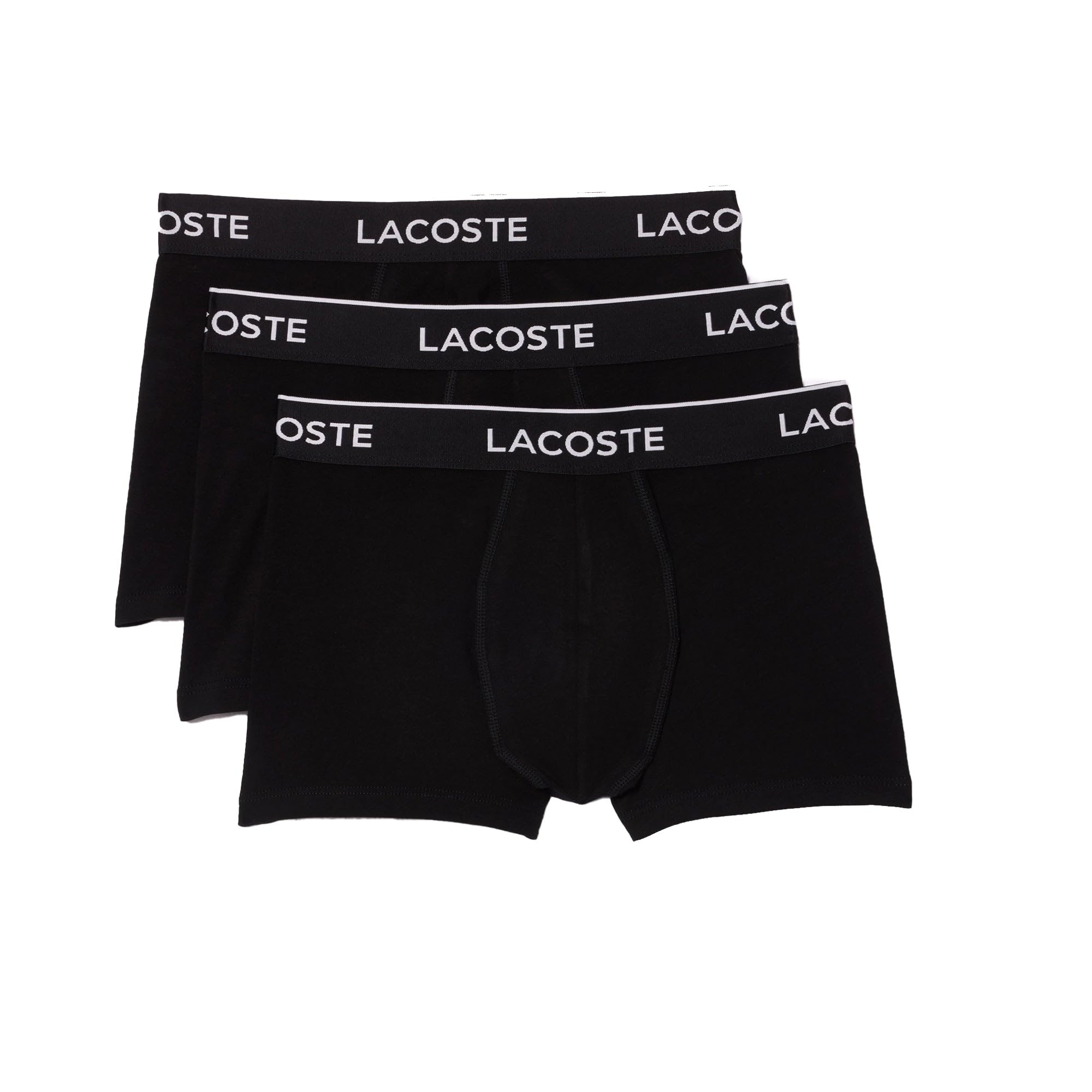 Lacoste 3-​Pack Stretch Cotton Bóxer para Hombre Noir S