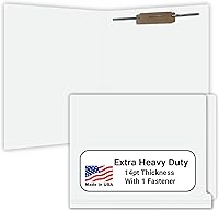 Vista 48 de Carpetas de archivos marrones, material médico, carpeta con pestaña final reforzada tamaño carta con cierre de 2 pulgadas en el interior frontal