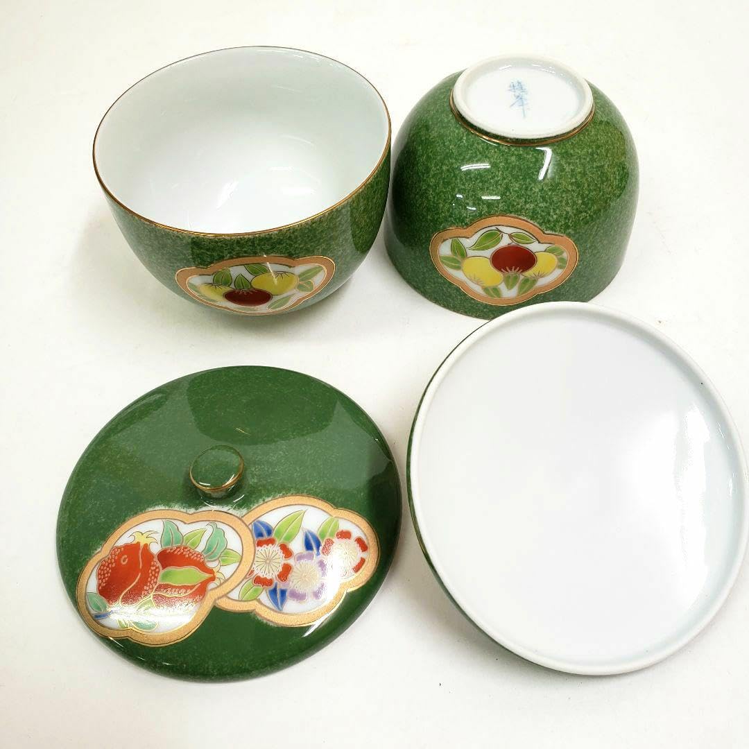 有田焼❀高級蓋つき器セット❀金箔銀箔デザイン❀未使用 有田焼❀高級蓋つき器セット❀金箔銀箔デザイン❀未使用
