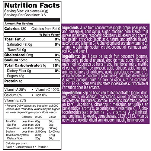 Only Kosher Candy Fruit Snacks - Very Berry 5 oz, Pack de 6 miniatura 2