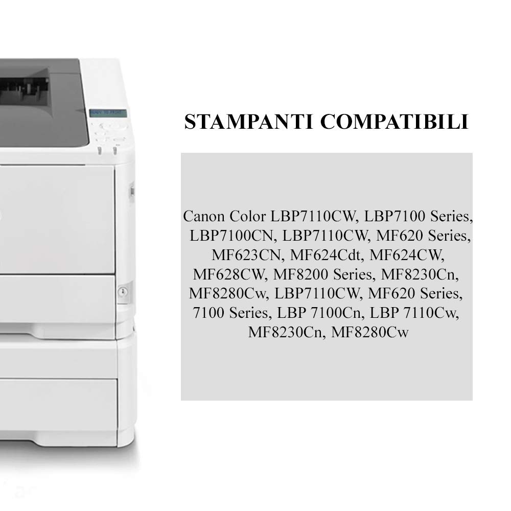 alphaink 4 Toner compatibile per Canon 731H LBP7100 MF620 MF8200 MF8230Cn MF8280Cw LBP7110CW MF620 LBP 7100Cn MF8230Cn MF8280Cw (1 Nero, 1 Ciano ,1 Magenta, 1 Giallo) .