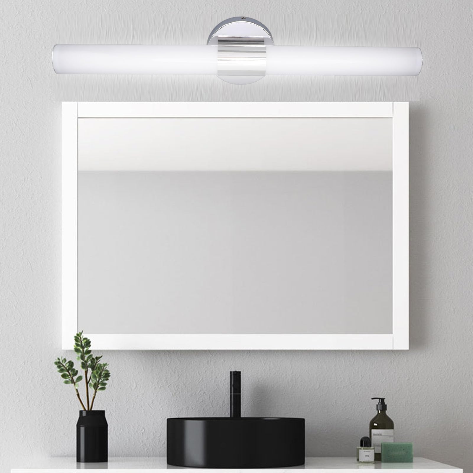Rengue Barre Lumineuse de vanité de Salle de Bain à LED, Lumières de vanité en Acier à intensité Variable avec Angle Réglable pour Salle d'eau Moderne et Chambre à Coucher Barre Lumineuse de de de
