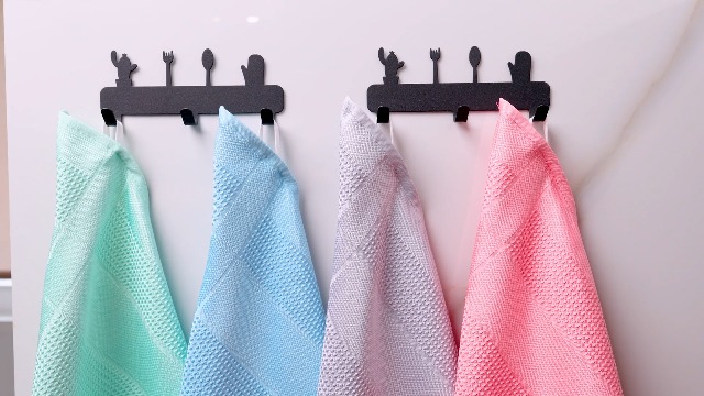 NICENEEDED Set Da Cucina 5 Panni In Microfibra: Asciugapiatti Assorbenti E Riutilizzabili Con Stampe Colorate – Anti-odore E Anti-Macchia, Facili Da Lavare - 3