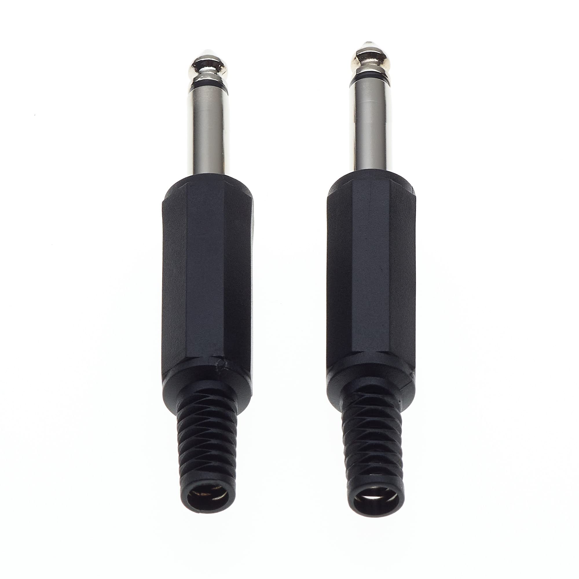 Greluma 8 Pièces Prise Audio 1/4 "TS Mono,connecteur Jack à Souder Mâle 6,35mm Pour Câbles Haut-parleur/guitare/microphone