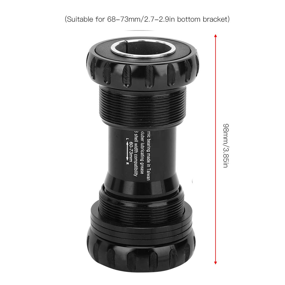 KIMISS Pasuje do Zintegrowanego, Pustego Suportu Koła łańcuchowego BB91/BB92 do Rowerów Górskich i Szosowych - Typ Wciskany, Lekkie Aluminium z łożyskami Ceramicznymi