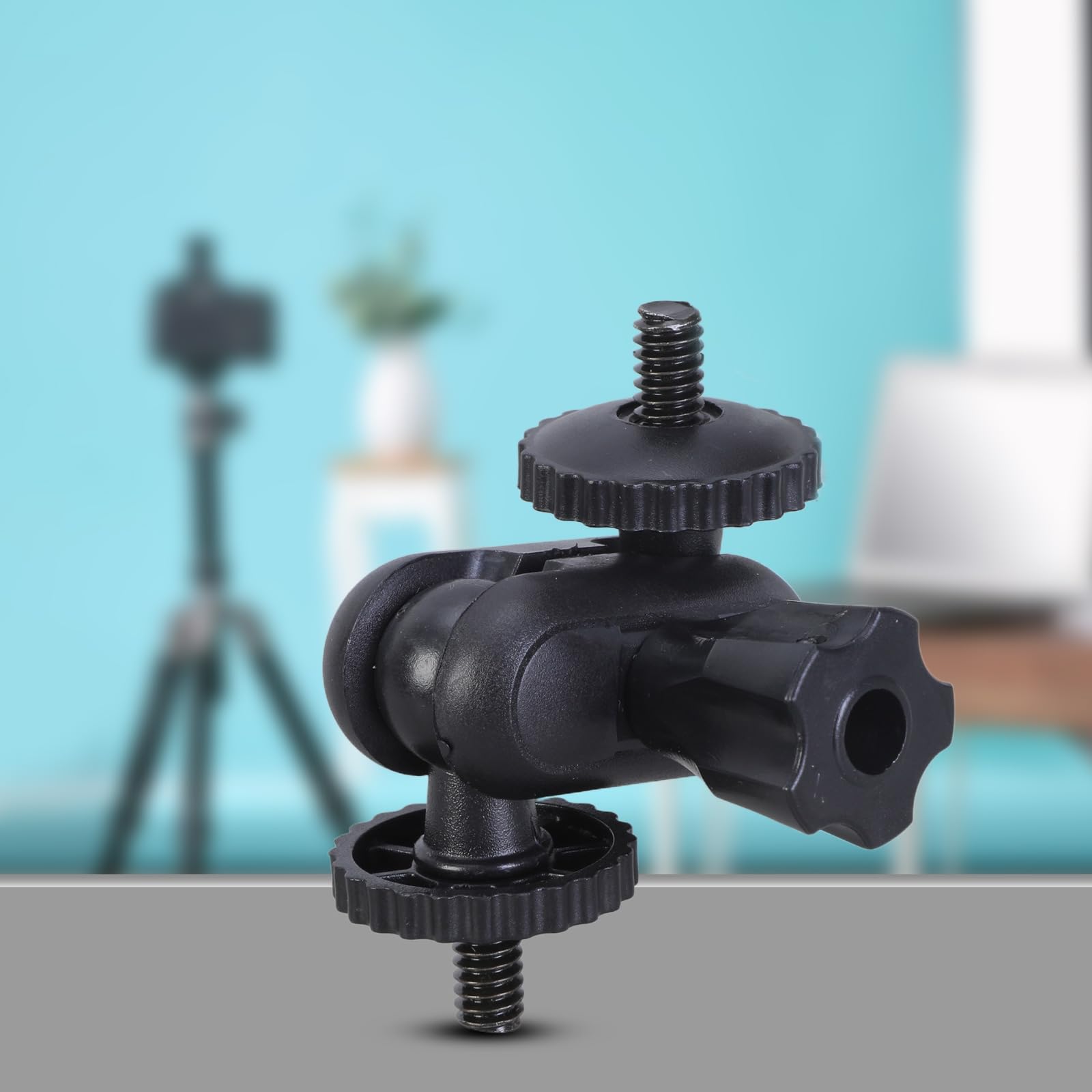 Double 1/4inch Male Threaded Screw Adapter Double Head Studs for DSLR Cameras and Microphones Attachments