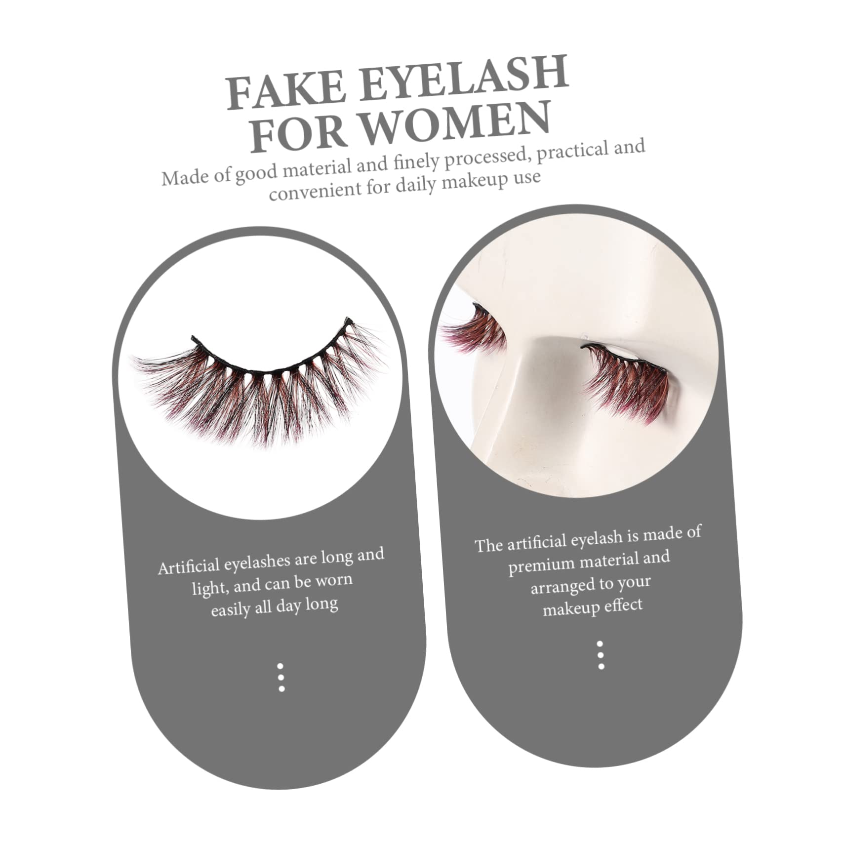 POPETPOP 25paare Künstliche Wimpern Wiederverwendbare Selbstklebende Fake Lashes Für Natürliches Augen-make-up Dekorative Wimpernverlängerung Grafting Tool Für Mädchen Und -make-up