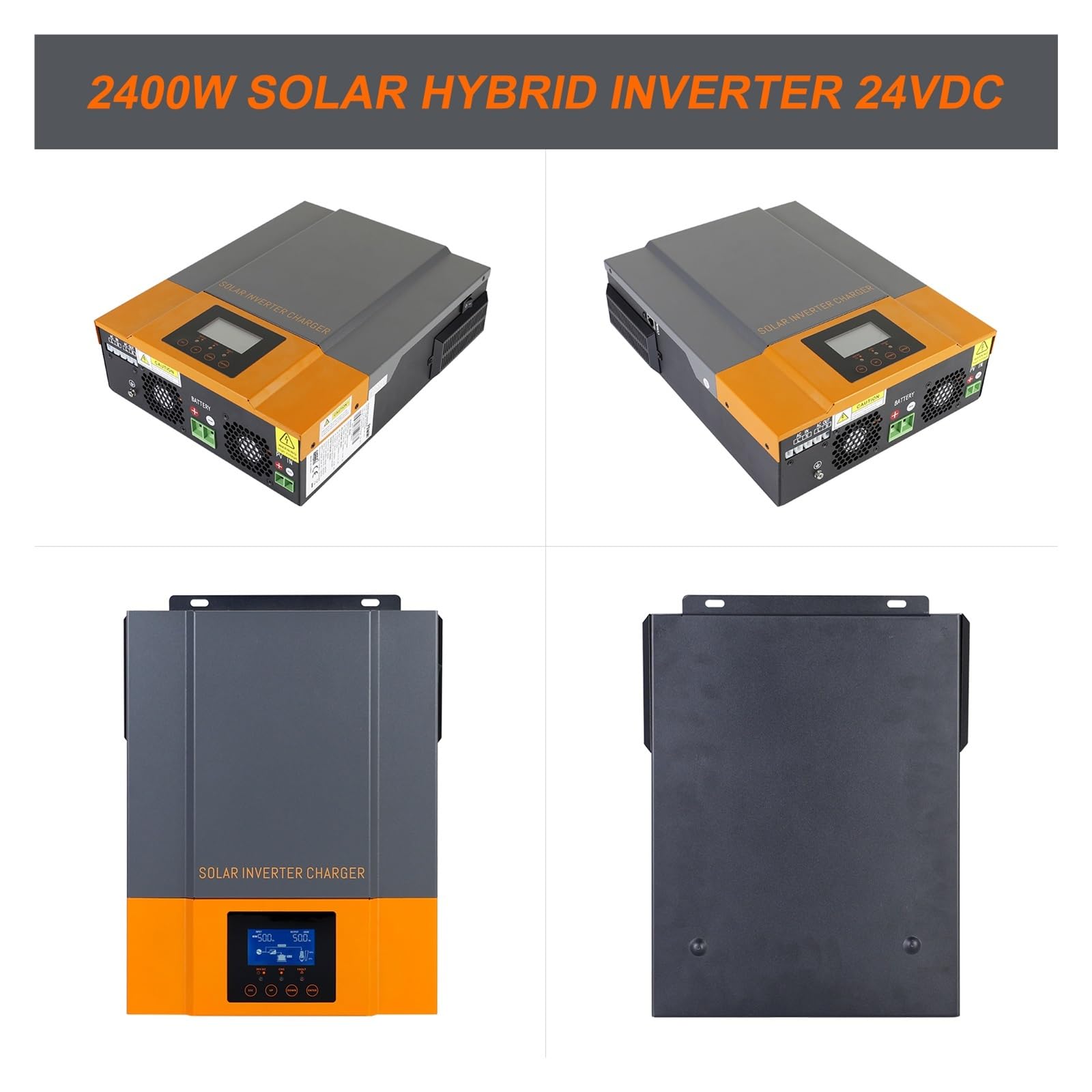 3.2KW 24V Falownik Solarny 230V MPPT 80A Wyjście Max PV 450V Hybrydowy Fotowoltaiczny Wbudowany Kontroler Ładowania OszczęDność KosztóW(3.2KW 24V,With Wifi)