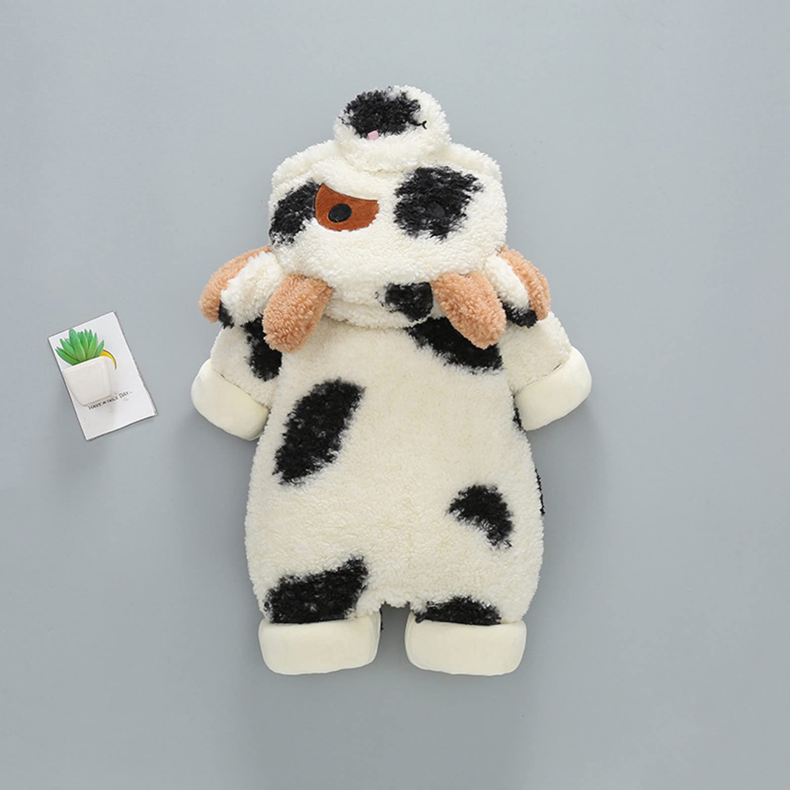 Generisch Babykleidung Neugeborene Jungen Mädchen Schneeanzug Wintermäntel Kuhdrucke Säuglingsoverall Bodysuits Registrierung
