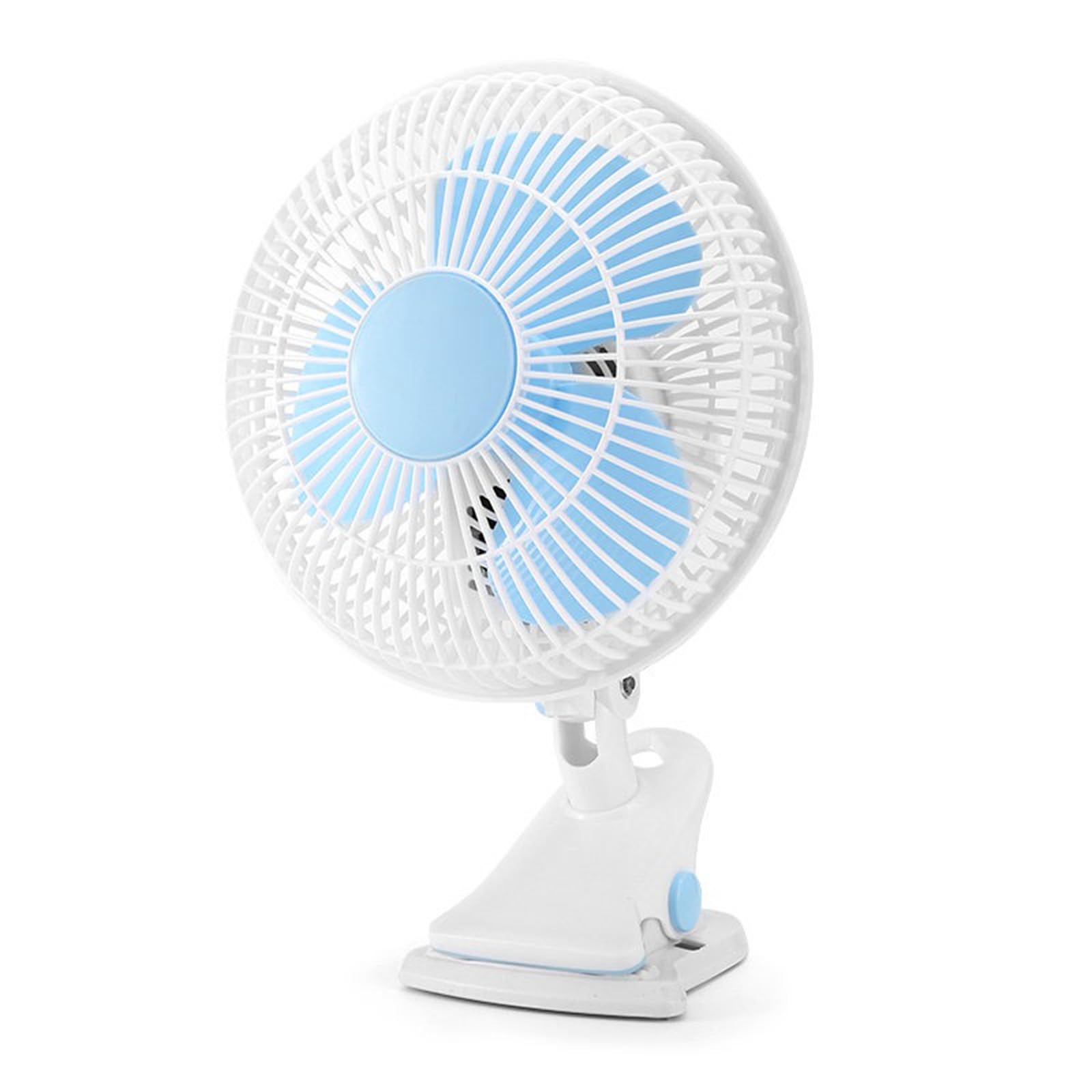 Ventilatore a clip da 9", mini ventilatore da scrivania con morsetto | alimentato dalla rete elettrica, 2 velocità, oscillazione ad ampio angolo, funzionamento silenzioso