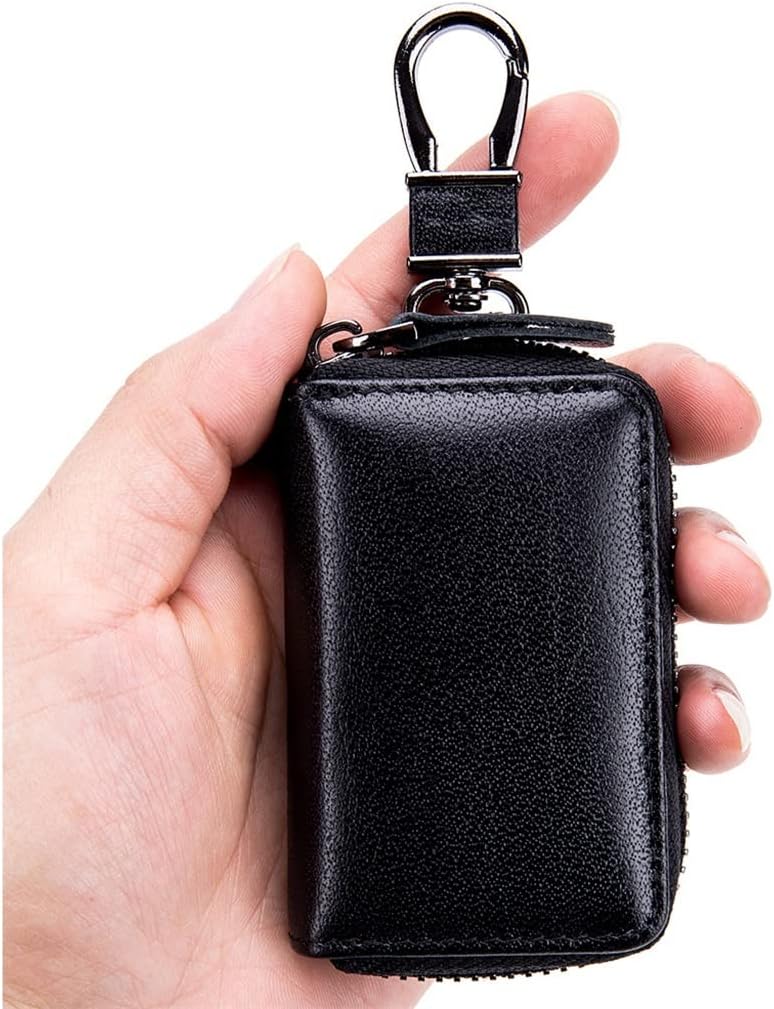 JOQWJPOIJユニバーサルジッパーキーケース多機能大容量ミニメンズカーキーホルダー(D)