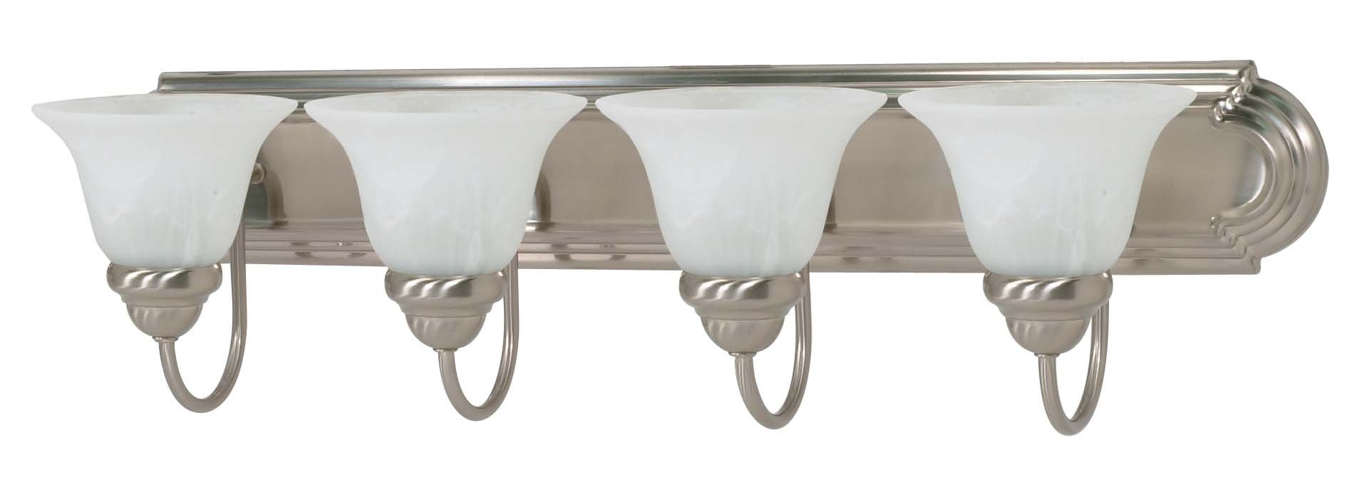 Nuvo 60/3211 Four Light Vanity, Brushed Nickel