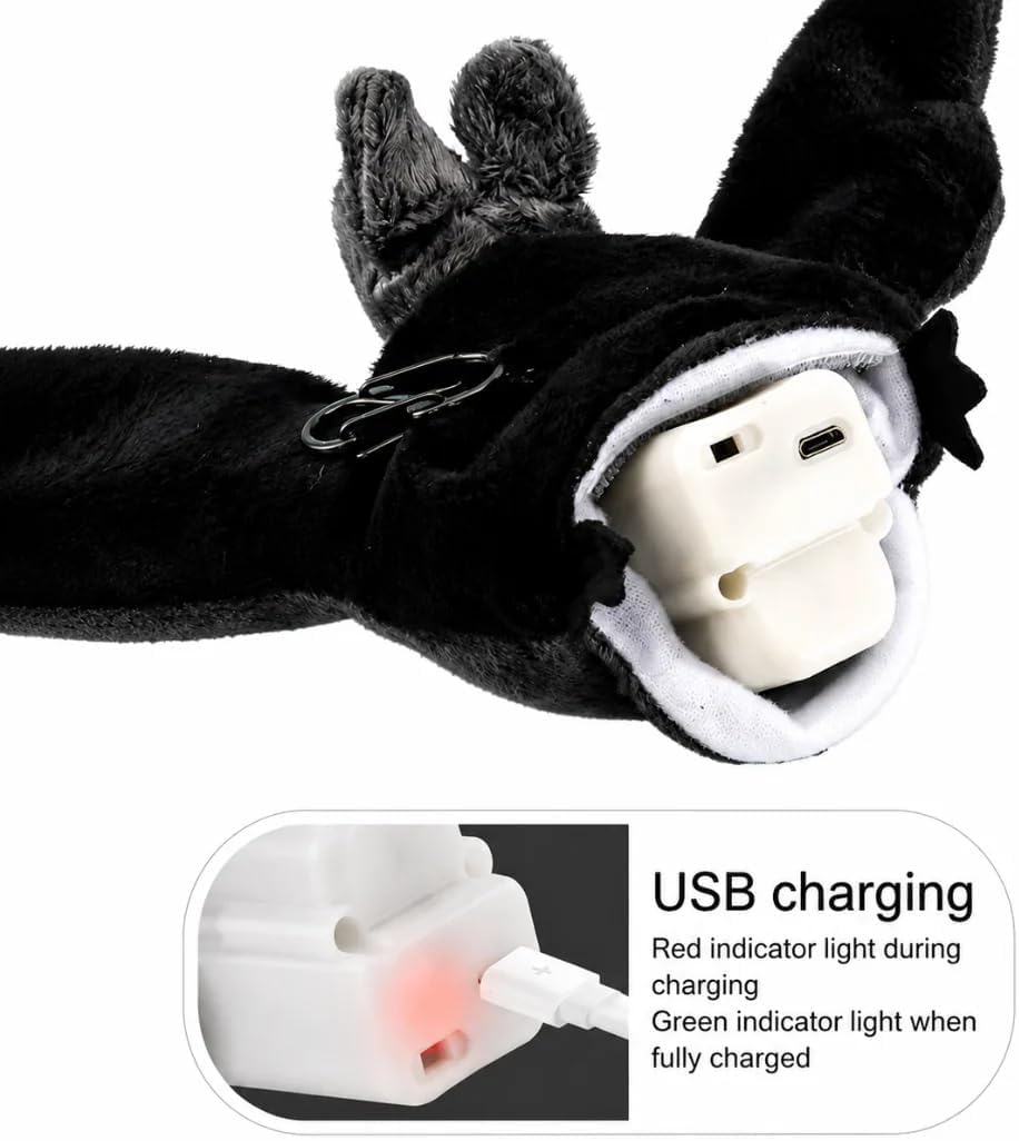 Juguete de murciélago volador para perro, recargable por USB, aleteo interactivo de peluche, divertido juguete de murciélago volador para perros, gatos y mascotas activas de interior