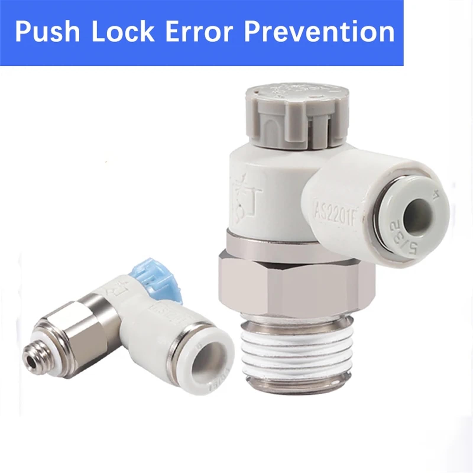 AS1201F AS2201F 3201F regulator prędkości z mocowaniem jednym dotknięciem zawór przepustnicy pneumatyczny (03-10SA, regulacja wydechu)