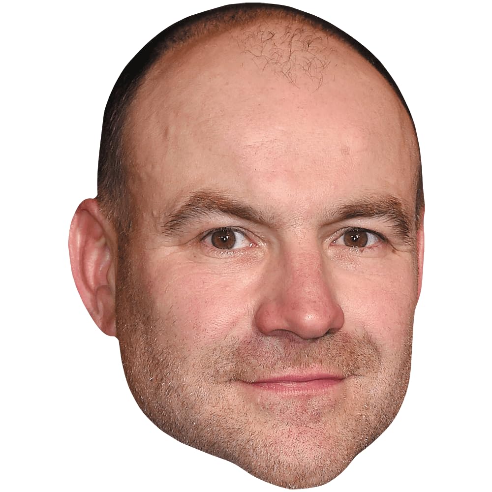 Celebrity Cutouts Lifelike Joe Duttine (Stubble) Celebrity Mask, Flat Card Face, Fancy Dress Mask