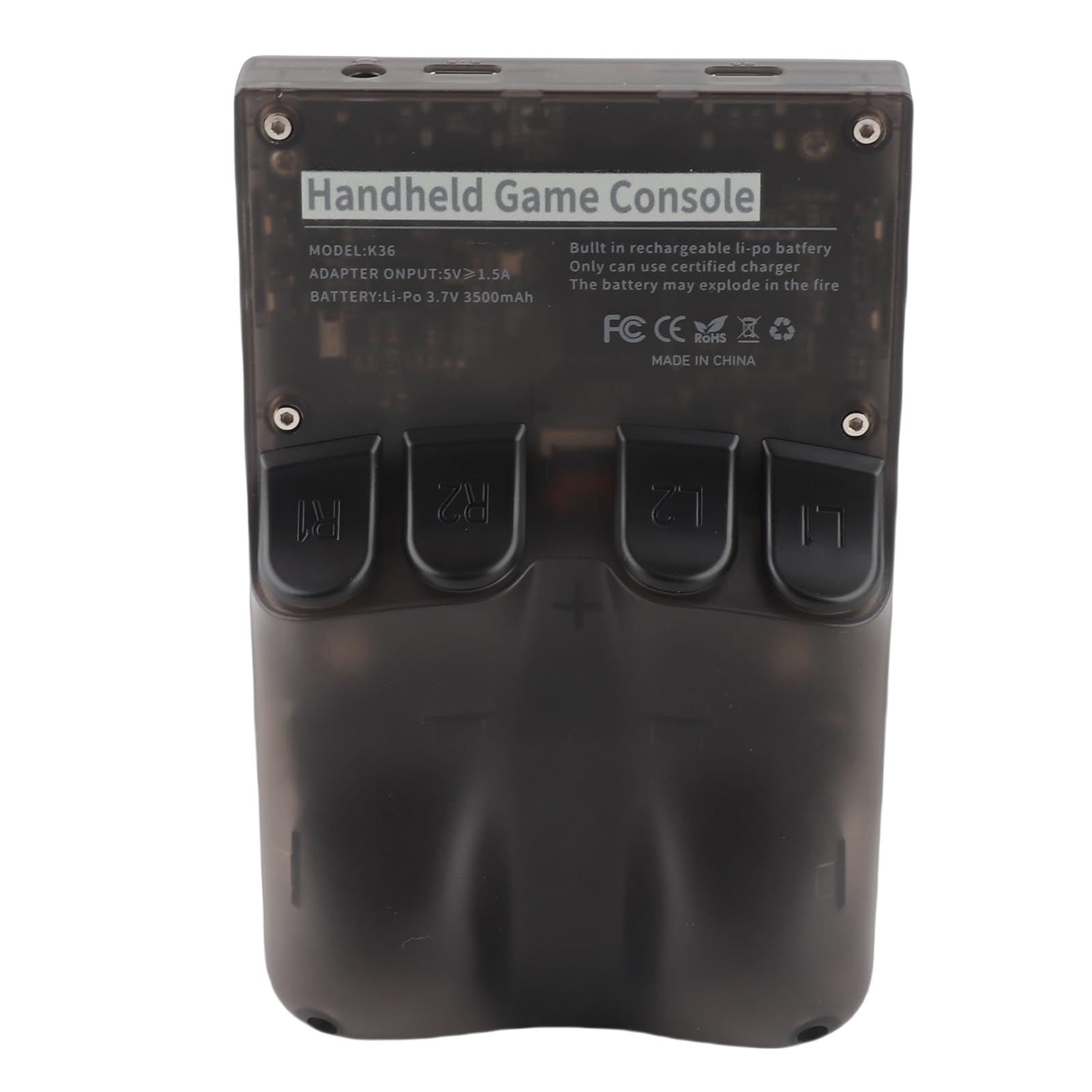 FILFEEL Handheld-Retro-Gaming-Konsole mit Dual-3D-Joystick und 3,5-Zoll-IPS-Bildschirm – Tragbares Gerät für Endlosen Spaß (Black)