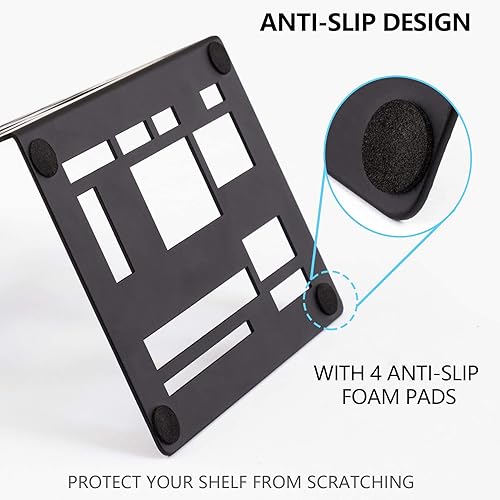 Miniatura 4 de Sujetalibros de metal, sujetalibros decorativos pesados para estantes, sujetalibros decorativos para el hogar para libros pesados, soporte