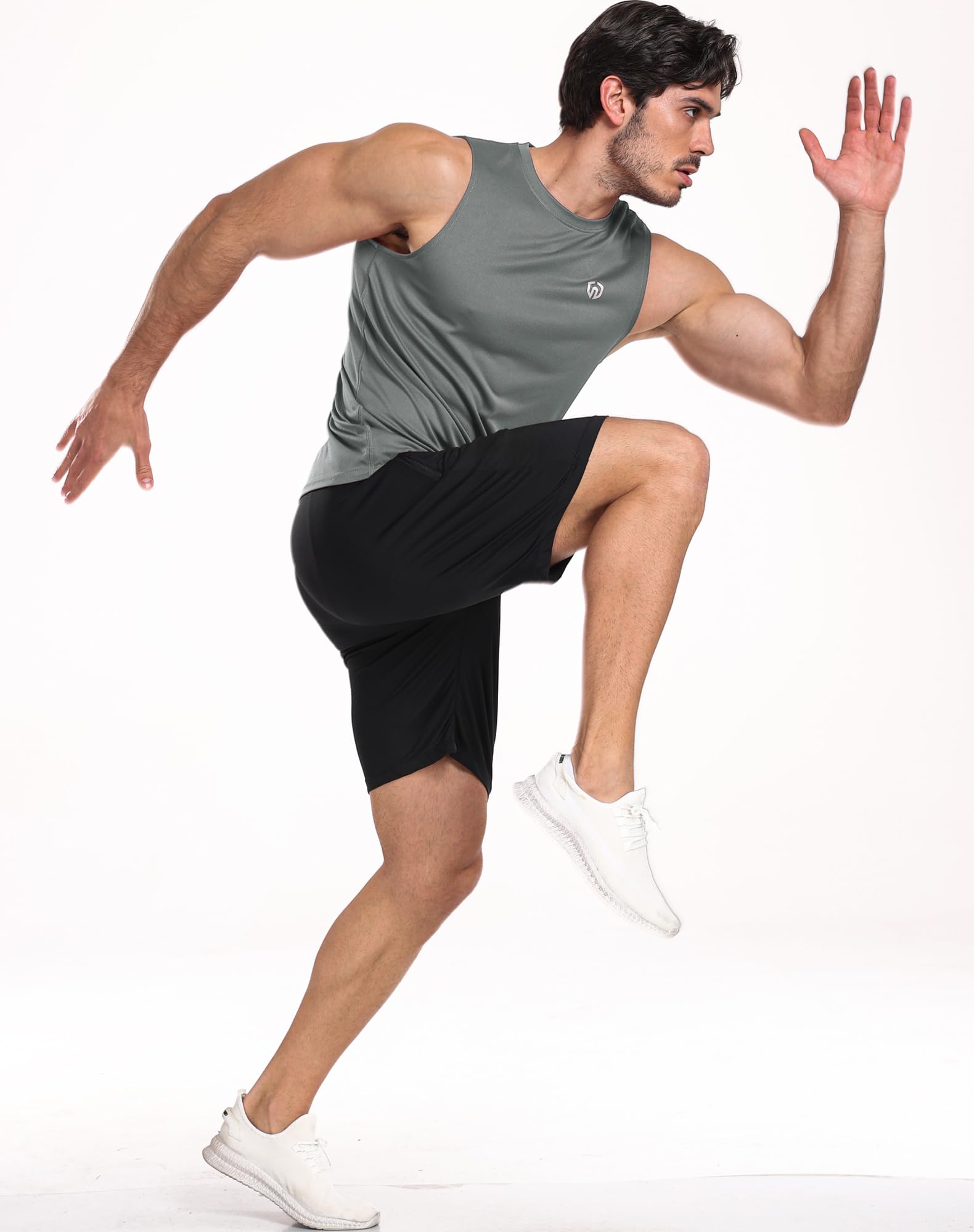 Neleus Herren Workout Laufshirt (3er Pack)