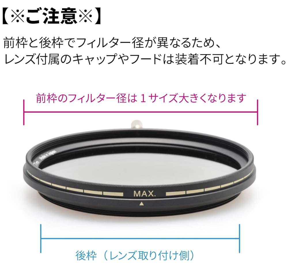Kenko - Kenko 可変NDフィルター 82mm PL FADER ND3-ND400 Amazon | ケンコー(Kenko) 可変NDフィルター 82mm PL FADER ND3