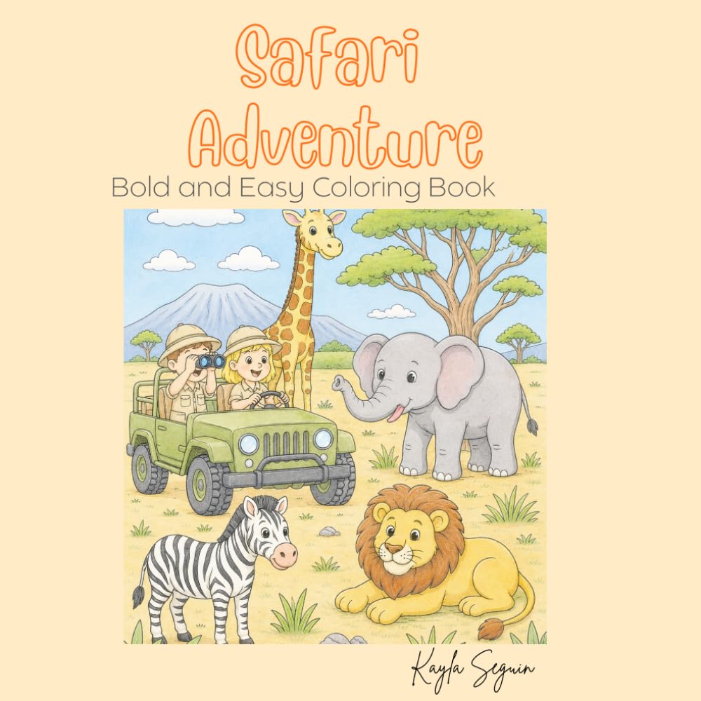 Safari Adventure: Coloring Book