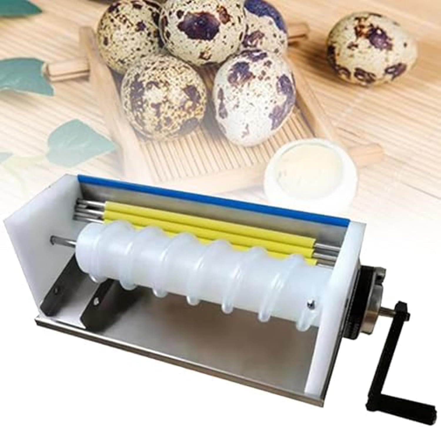 XNZJHPP Efficient Manual Quail Egg Peeler - Easy-to-Use Shelling Tool for Home & Commercial Use, Perfect for Quick Egg Processing