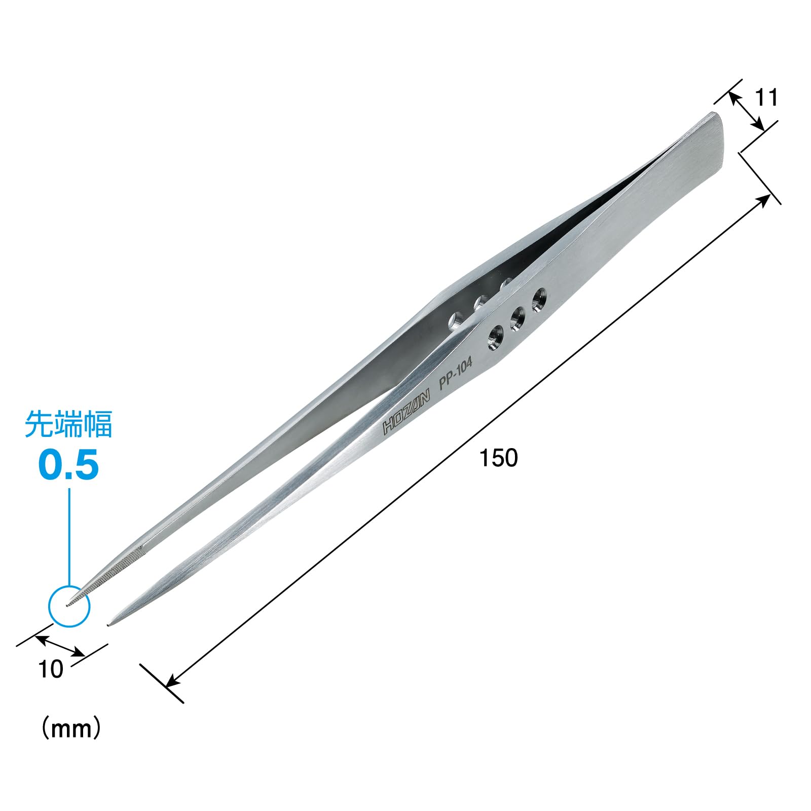 Hozan PP-104 Pinze forti, grigio