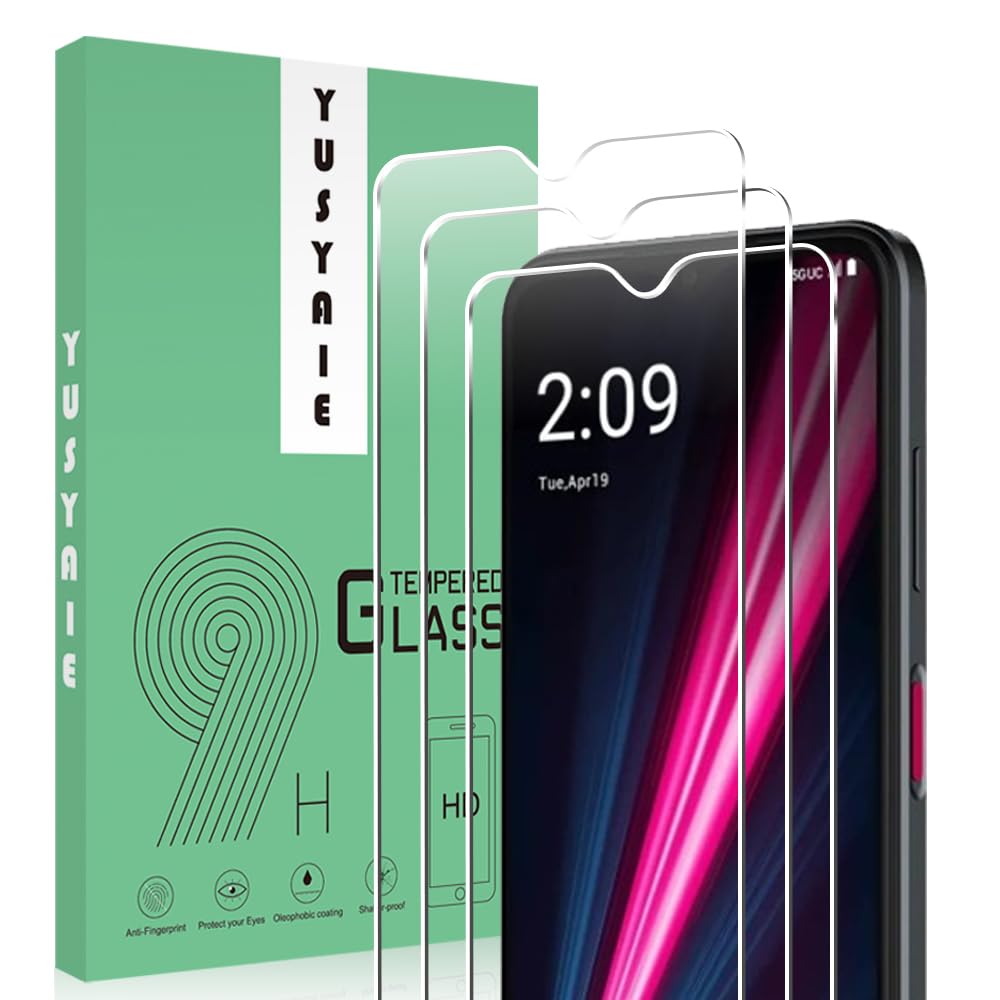 [3 Pack] Tempered Glass Screen Protector Compatible with T-Mobile Revvl 6x Pro 5G/ 6 PRO 5G with 9H HD Clear Transparent Ultra thin Protective Glass Film