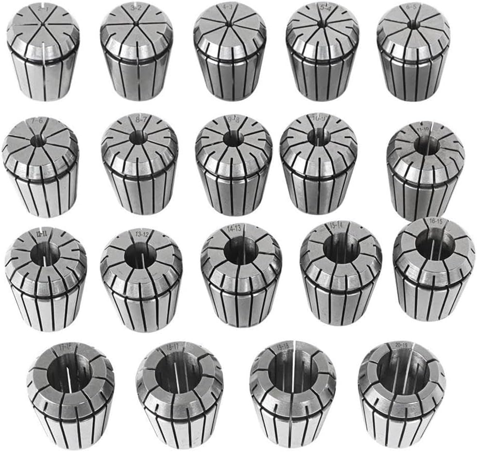 for 19PCS ER32 2mm-20mm Spring Collet Set for CNC Workholding Engraving & milling