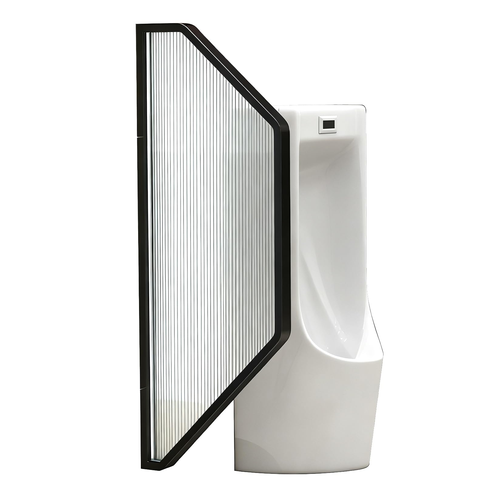 GJZQDKX Public Toilet Partition for Men's Restroom, Wall-Mounted Urinal Divider Screen Panel for Bathroom Privacy, 40x120cm