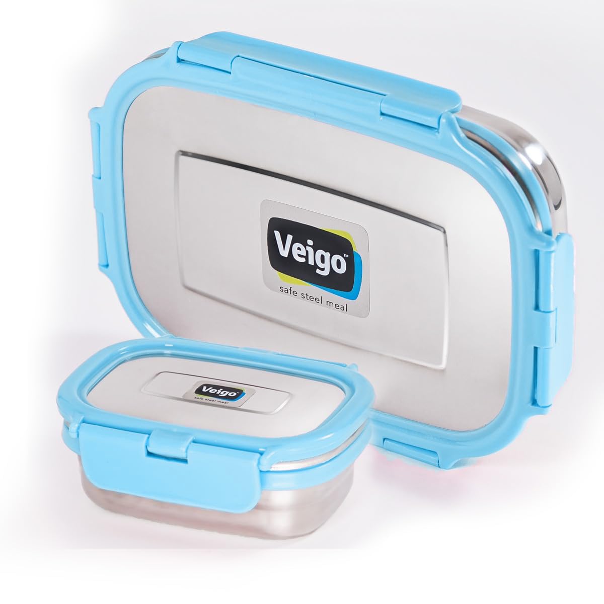 Veigo Steel Lunch Box - Office & Kids -1 Veigo Steel Lunch Box - Office & Kids -1
