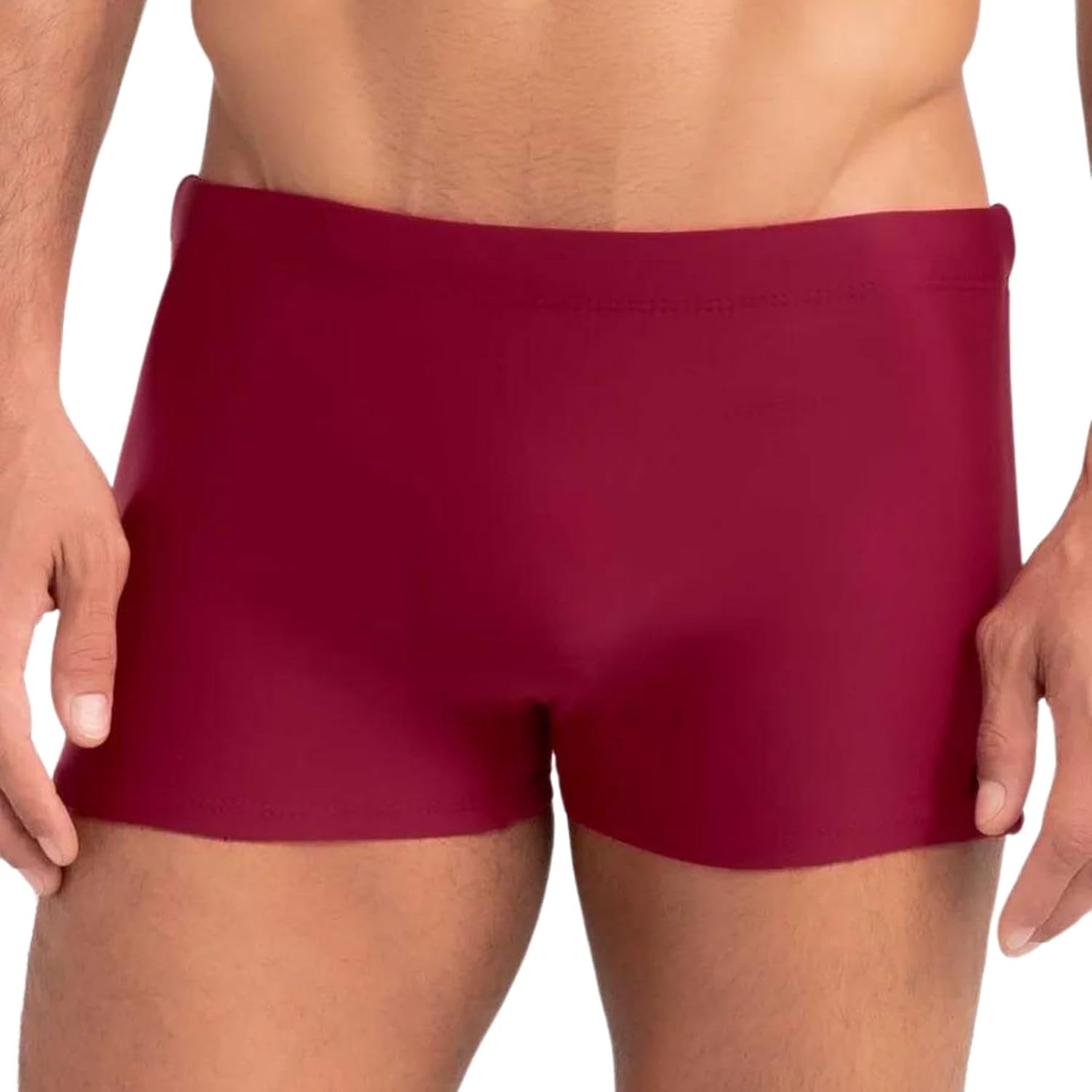 Sunga Boxer Mash Masculina Cordão Ajustável Natação Praia UV 50+ Lisa