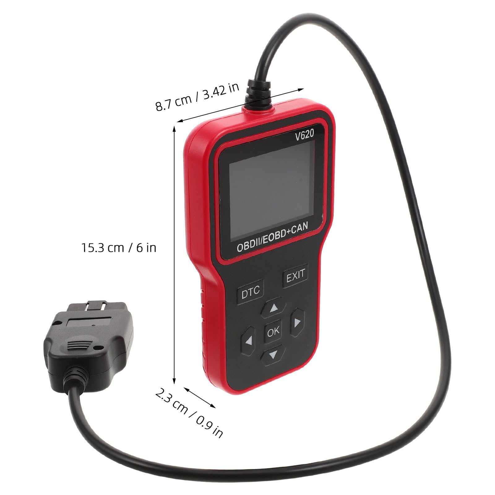 EXCEART Escáner Obd2 de Diagnóstico para Coche, Lector de Fallos Motor