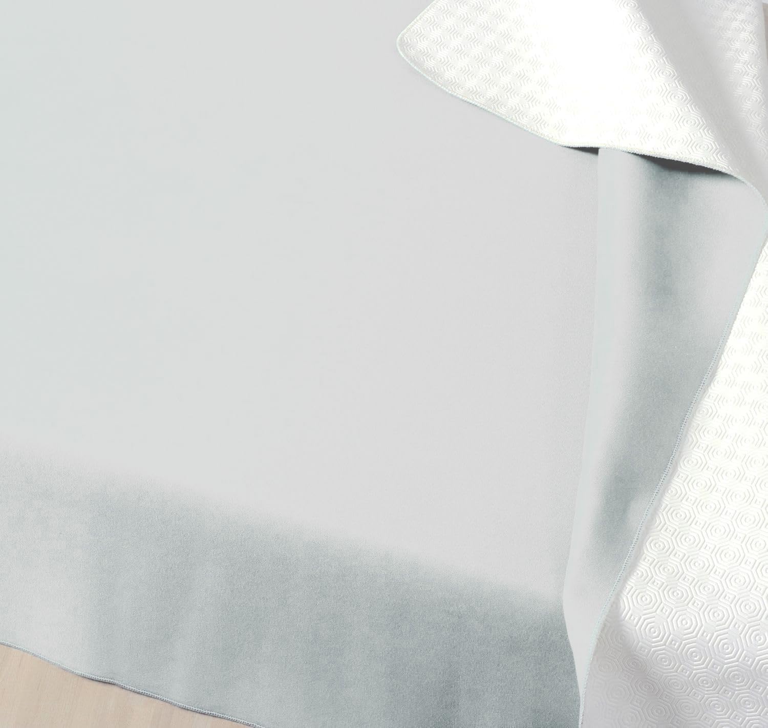 Muletón de mesa rectangular con borde [antigolpes, antideslizante] Muletón de goma para mesa, mantel protector de mesa de goma, antimanchas, paño de juego