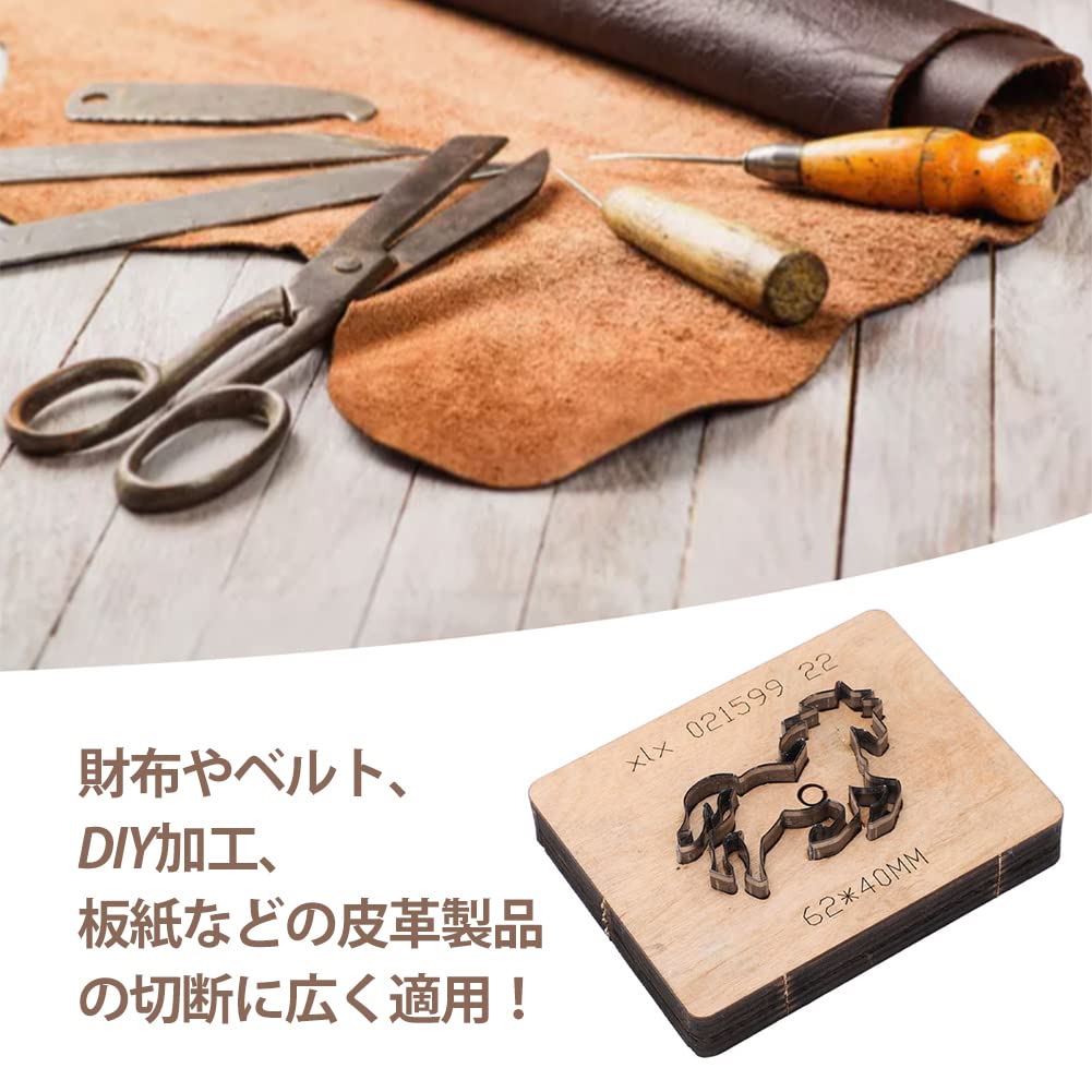 Amazon.co.jp: 型抜き 抜き型 レザークラフトキット 革 DIYツール 簡単 