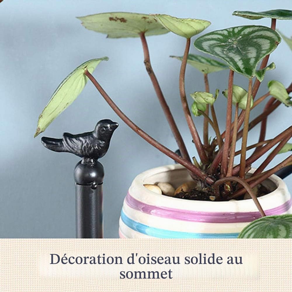Étagère Pot de Fleur Escalier Colimaçon Métal Fer Noir, 8 Couches
