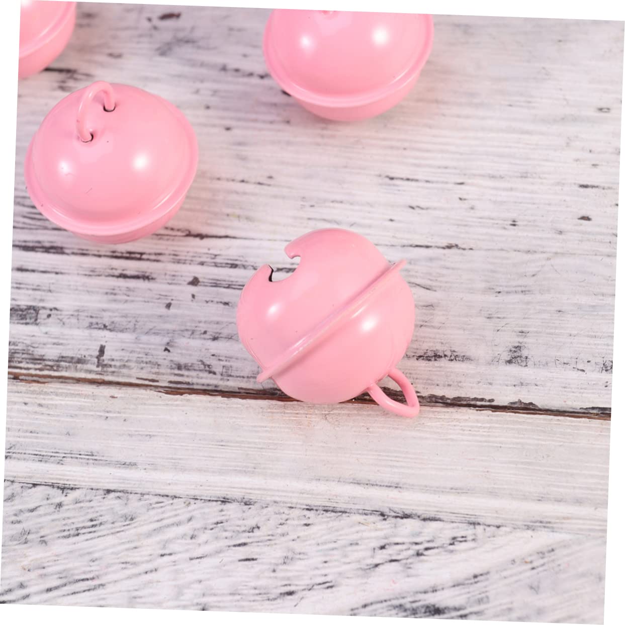 Veemoon 50 Pcs 22mm Painted Jingle Bells Metal Round Mini Bells for Christmas Decor Christmas Decor DIY Crafts