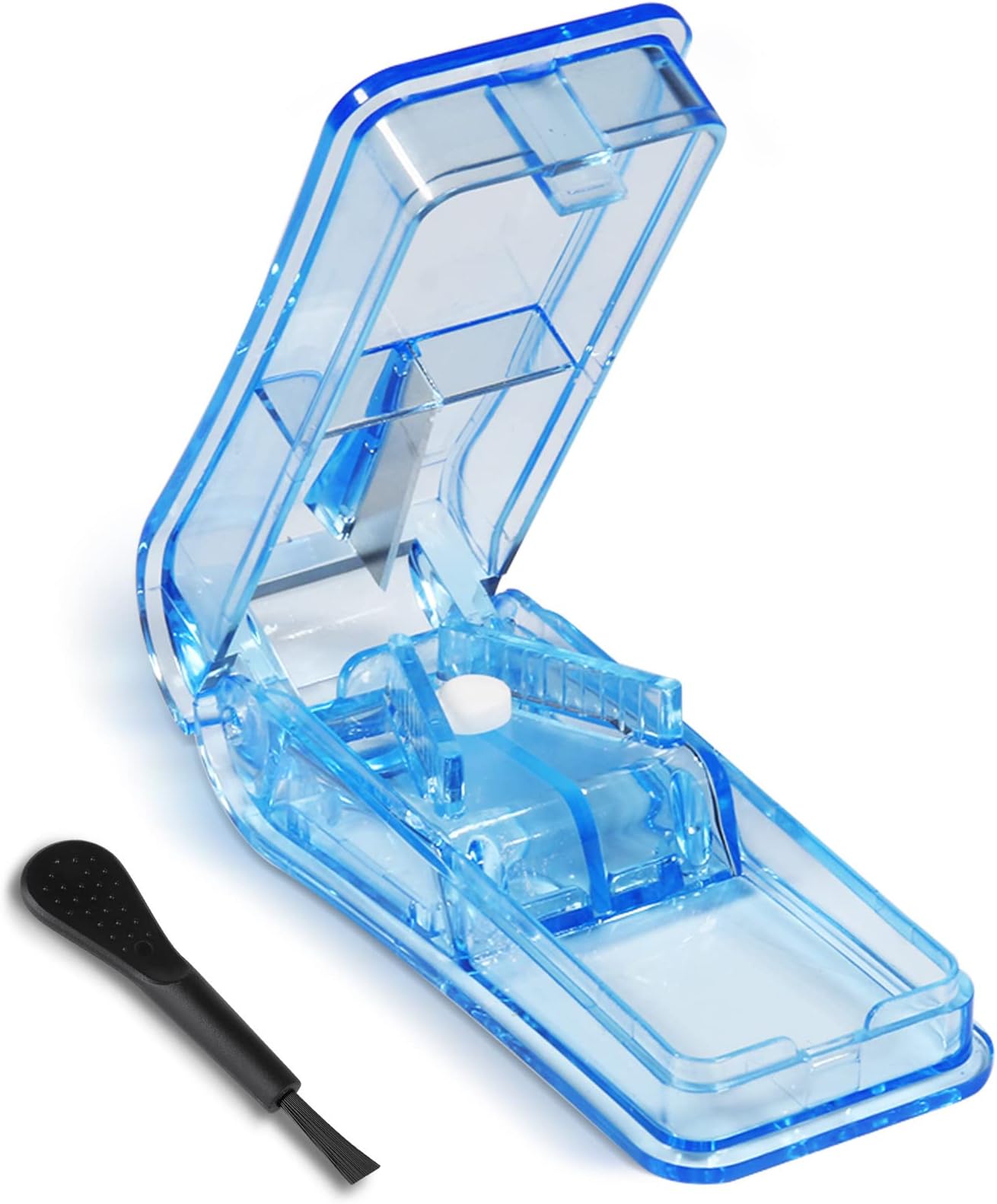 Opret Pill Cutter, Pill Splitter with Blade for Small Pills Large Pills Cut in Half Quarter for Tablet Vitamin Medicine
