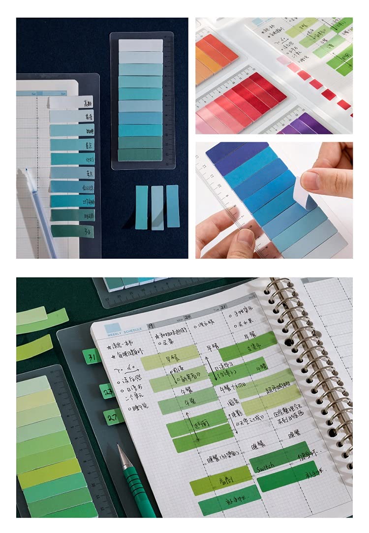 Tvoip 900 Pieces Colored Page Markers,6 Sets Sticky Tabs,Neon Sticky Notes Flags,Waterproof Writable Translucent Page Flags for Books,Bookmarks,Notebook,Removes Cleanly - Image 6