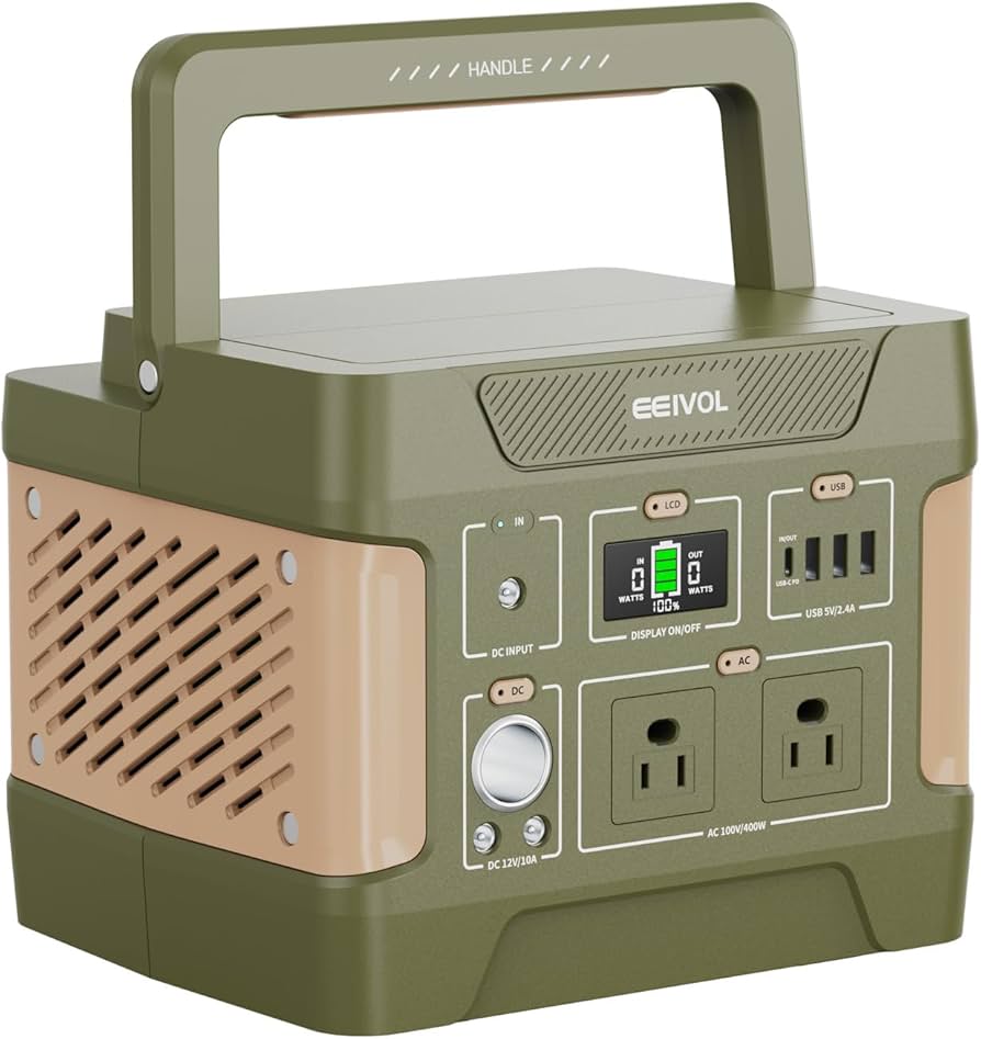 EEIVOL ポータブル電源 400W Amazon.co.jp: EEIVOL ポータブル電源 リン酸鉄 355Wh AC400W(サージ