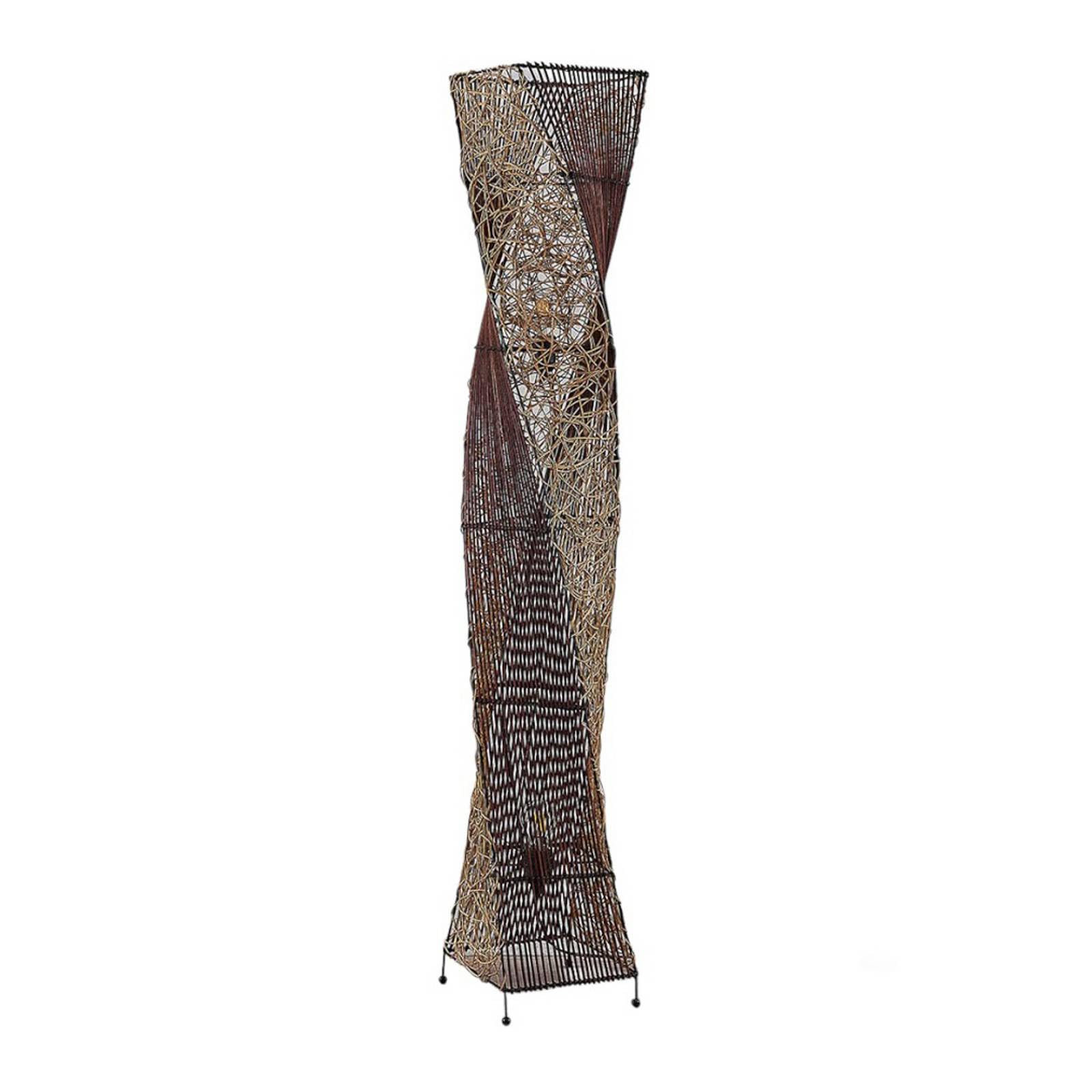 Lindby Lampada da terra colore Ocra ad es. Soggiorno & Sala pranzo lampada in legno