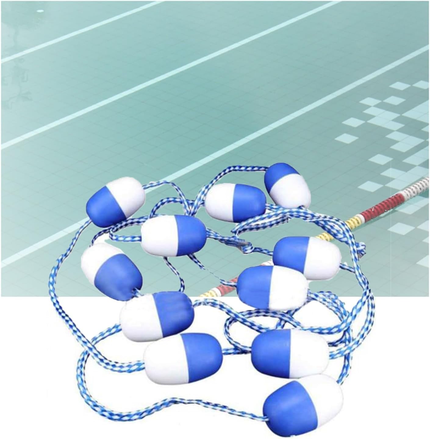 Floating Pool Safety Divider - 1800cm Floating Lane Marker for Swimming Pools, Durable Pool Rope Accessory for Shallow Beaches, Essential Swim Lane Divider for Safety & Organization