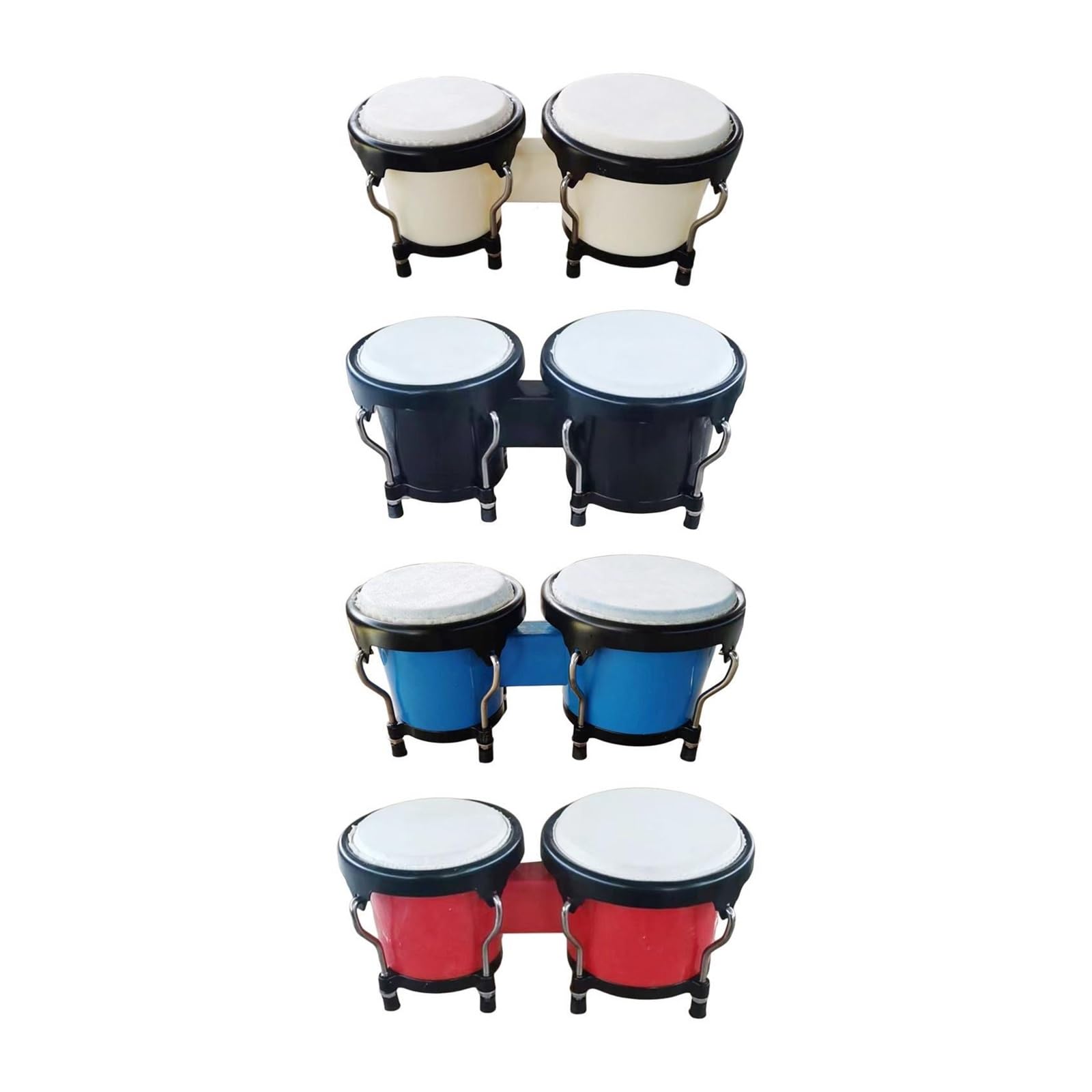 Bongos Juego de batería Bongos percusión sintonizable educación temprana 6 pulgadas 7