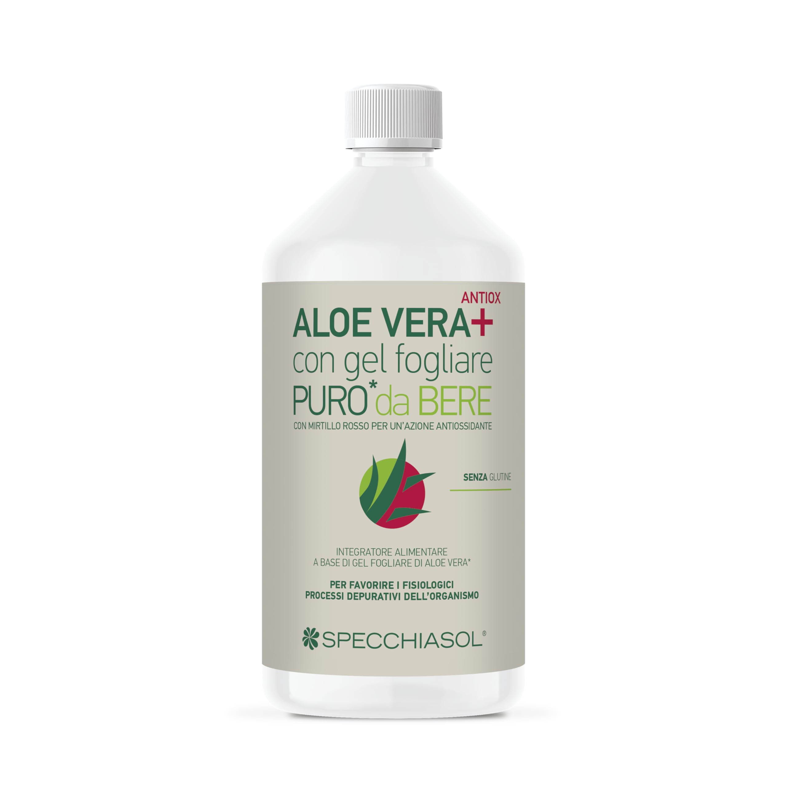 Specchiasol Aloe Vera+ Mirtillo Rosso, 1000 ml