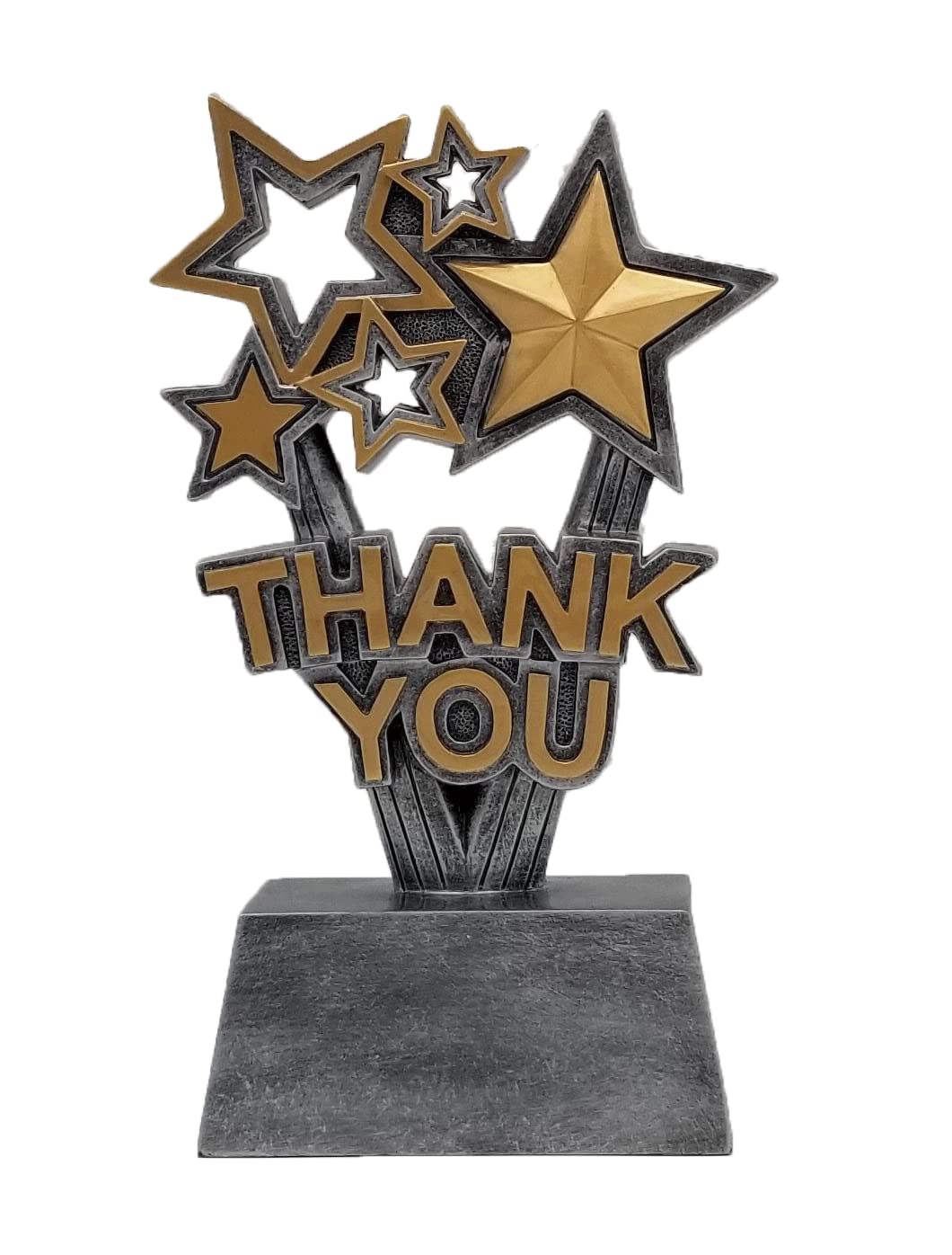 Decade Awards Thank You Trophy - 6 or 8 Inch Tall | Sponsor or Contributor Celebratory Award | Exquisite Acclamation of Appreciation and Recognition - Engraved Plate on Request