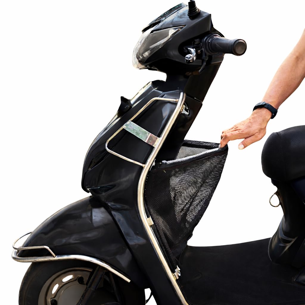 FIBERA Smart Front Basket ONLY Compatible with Old Activa 3G/4G/5G 110cc (2010- Dec 2019) (Black)