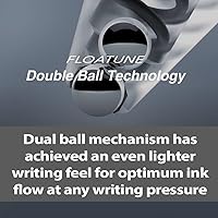 Vista 4 de Pentel Floatune Rollerball, 0.8mm Medium Line, Blue Ink, 12 Pack