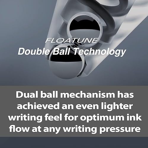 Miniatura 4 de Pentel Floatune Rollerball, punta gruesa de 0.039 pulgadas, tinta azul, caja de 12 (BY110-C)